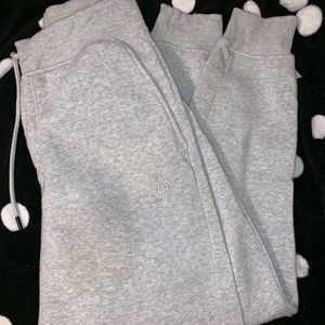 gray joggers